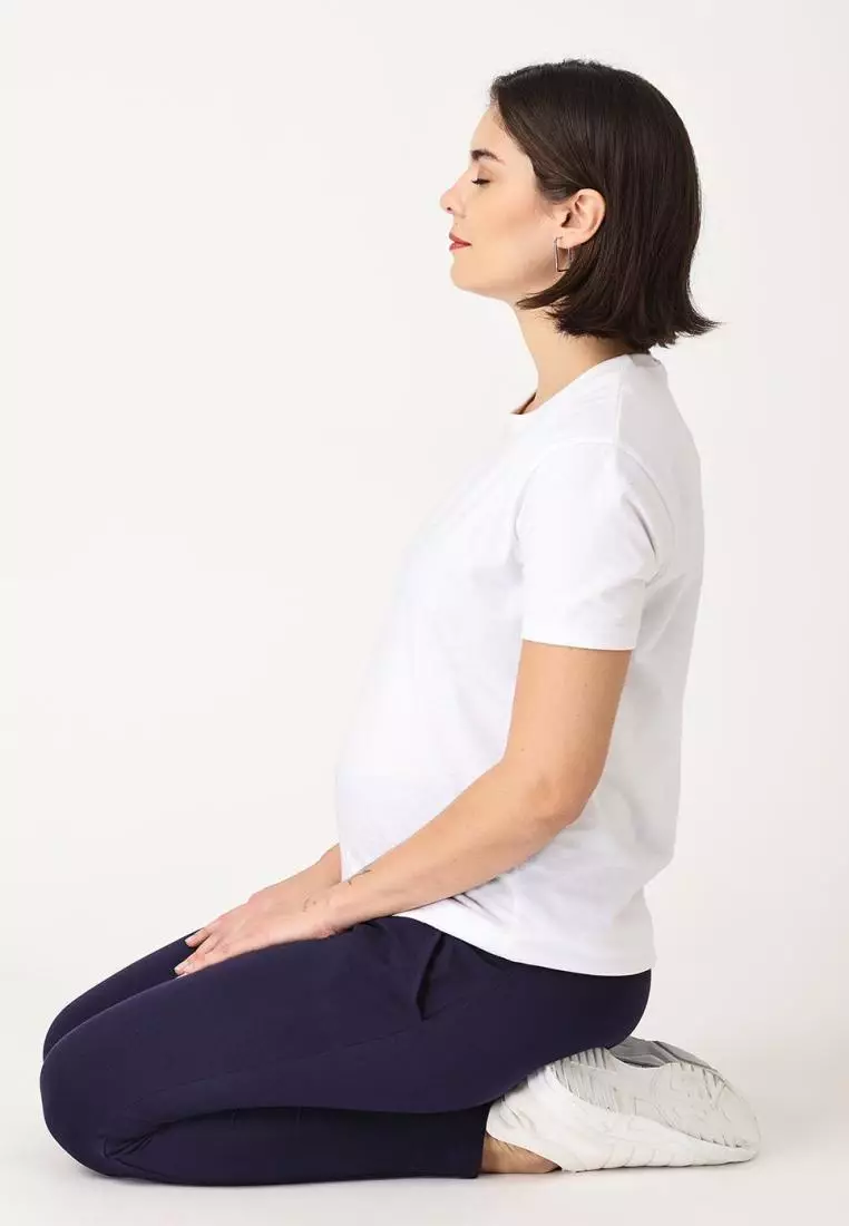 Comfy Maternity Leggings Navy Blue