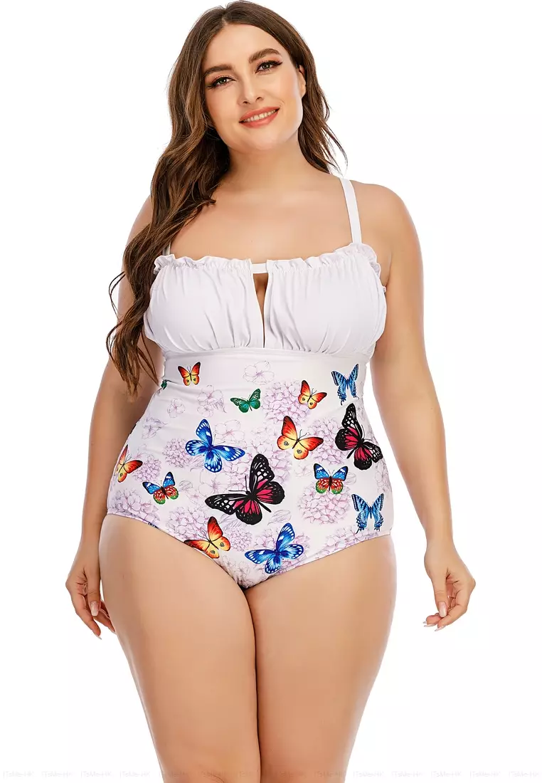 forvisning Merchandiser anklageren Buy SEA GROVE Plus Size Printed Sling One-Piece Swimsuit Online | ZALORA  Malaysia