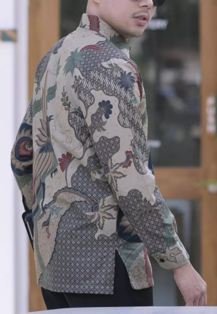 kemeja batik pria lengan panjang KAKATUA DT
