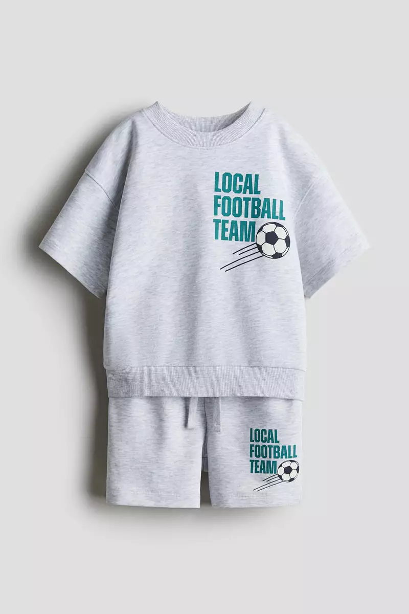 2-piece printed sweatshirt set