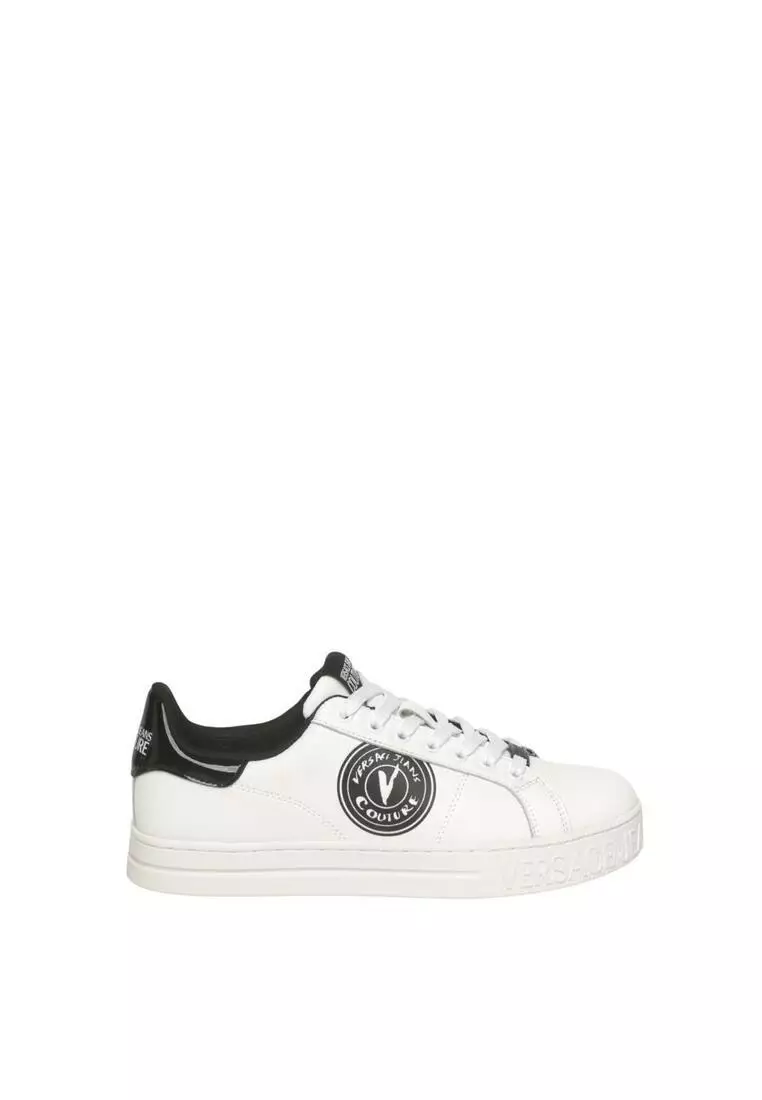 Discount on VERSACE JEANS COUTURE  shoes - SKU: Calfskin Leather Sneakers