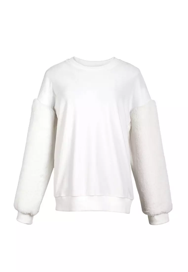 White sweat shirts hot sale