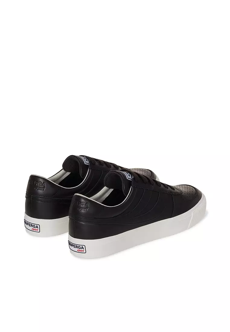 Buy Superga 2846 Seattle Leather Black Bristol FAvorio Sneakers