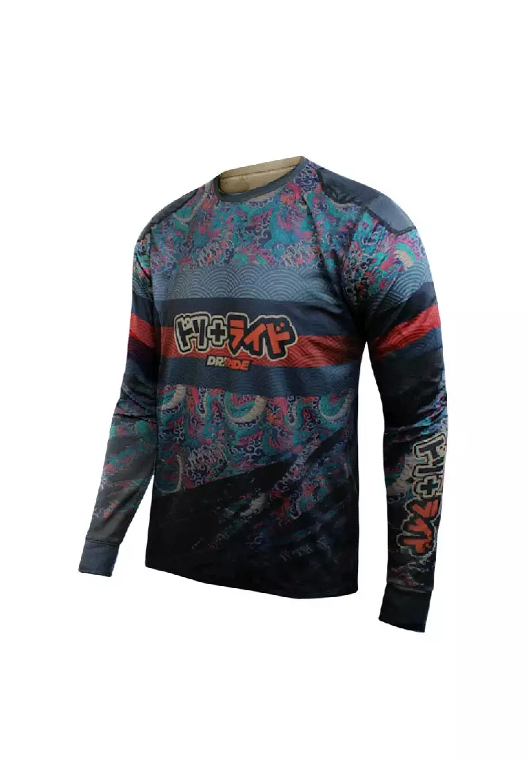 Dri Plus Men's Japanese Doripurasu Motorcycle Dri Jersey Long Sleeve 1 Piece DMSRL2401