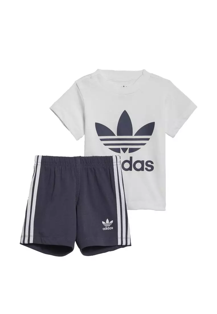 Jual ADIDAS trefoil shorts tee set Original 2023 | ZALORA Indonesia ®