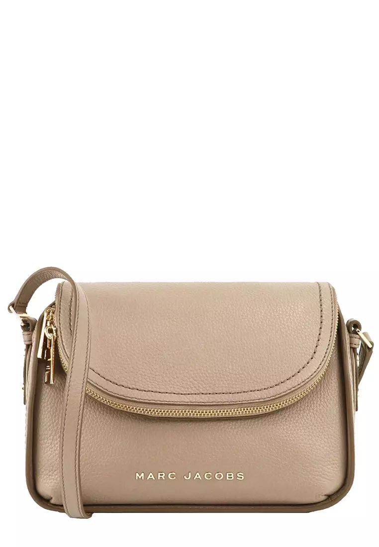 Marc Jacobs The Groove Leather Mini Messenger Bag in Greige M0016932