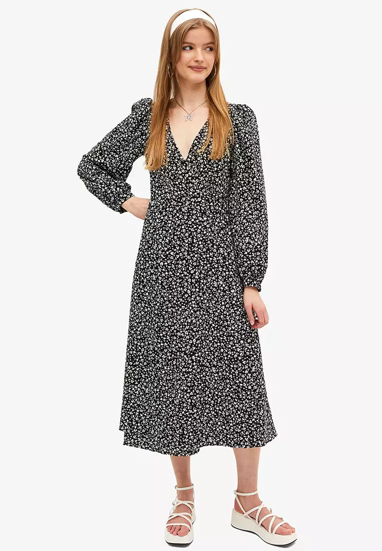 Monki polka dot dress on sale