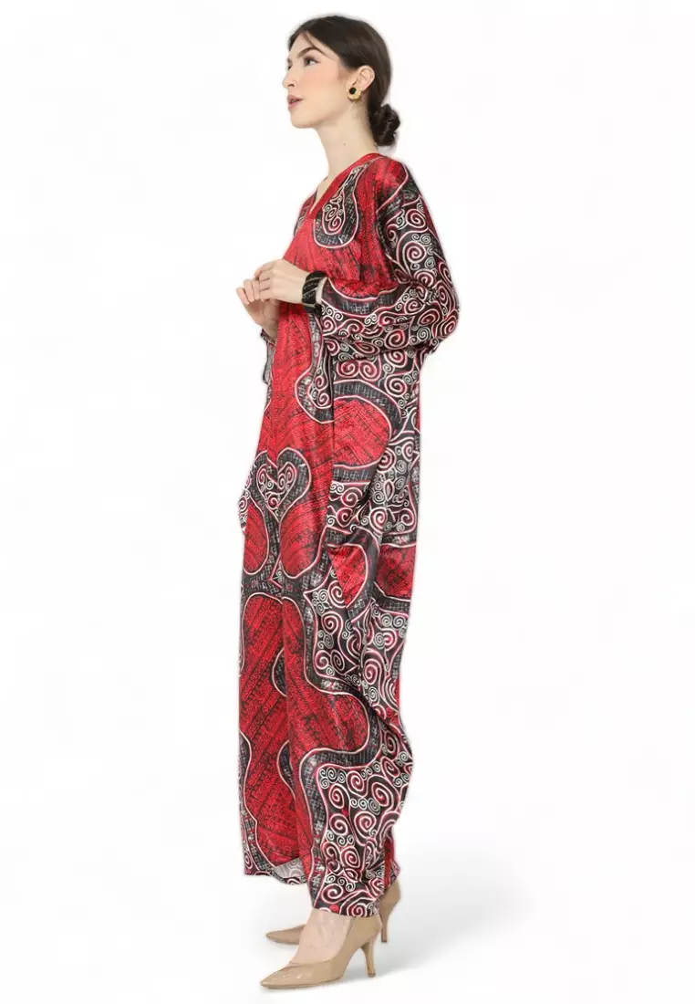 Kanzi Long Sleeve Batik Kaftan