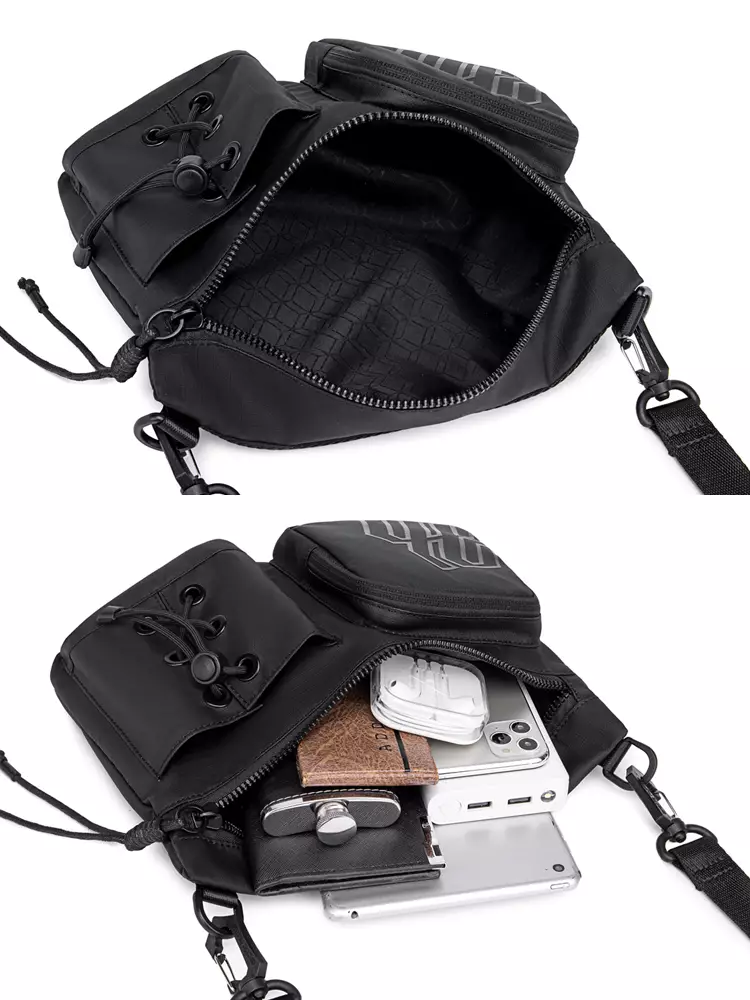 Arctic Hunter K00535 Tas Selempang Sling Messenger Bag Pria Ringan - BLACK