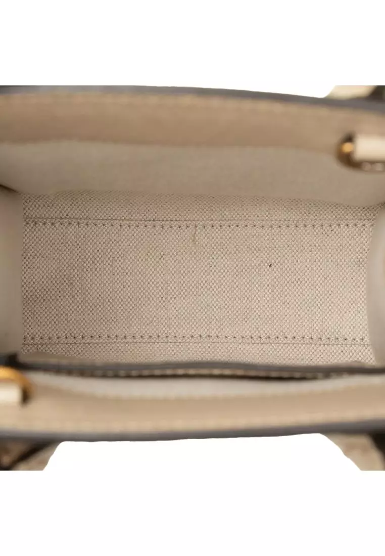 Pre-Loved Gucci Mini Gg Supreme Interlocking G Satchel