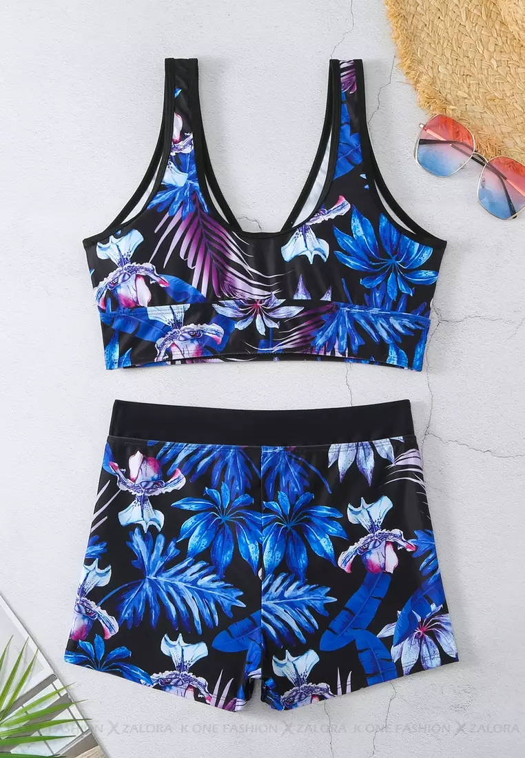 (2pcs)Sexy Printed Bikini Swimsuit