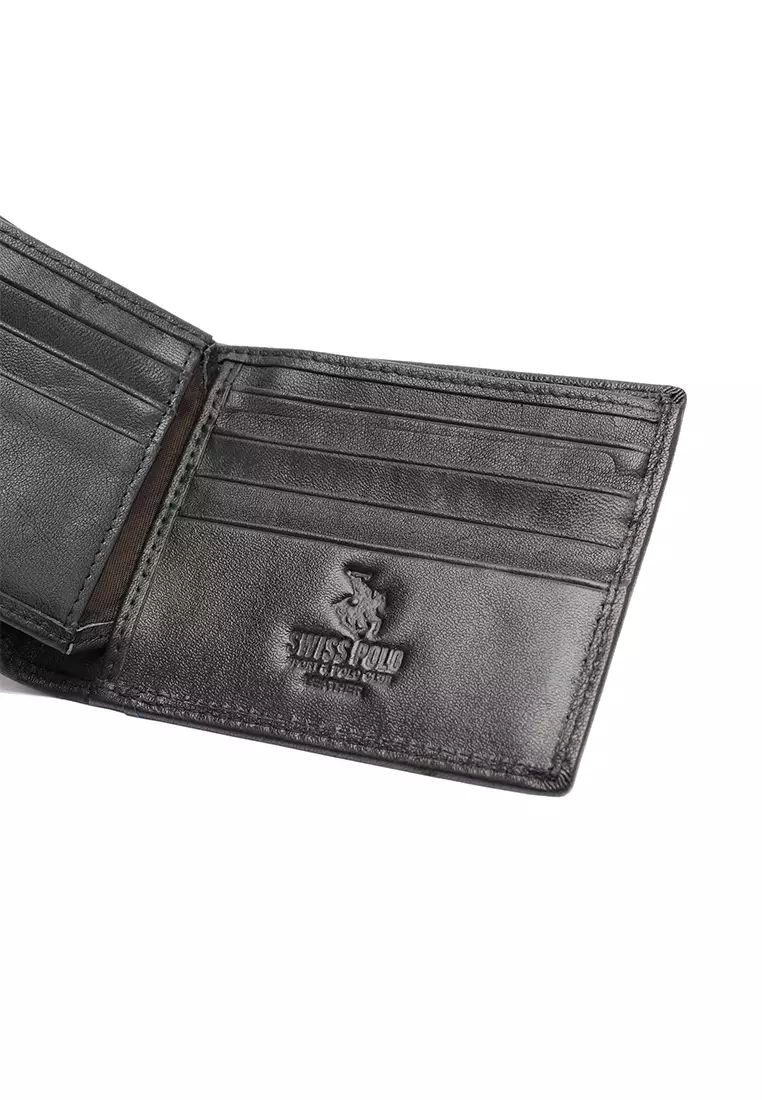 Gift Set - Leather RFID Wallet + 35mm Automatic Buckle Belt - Black