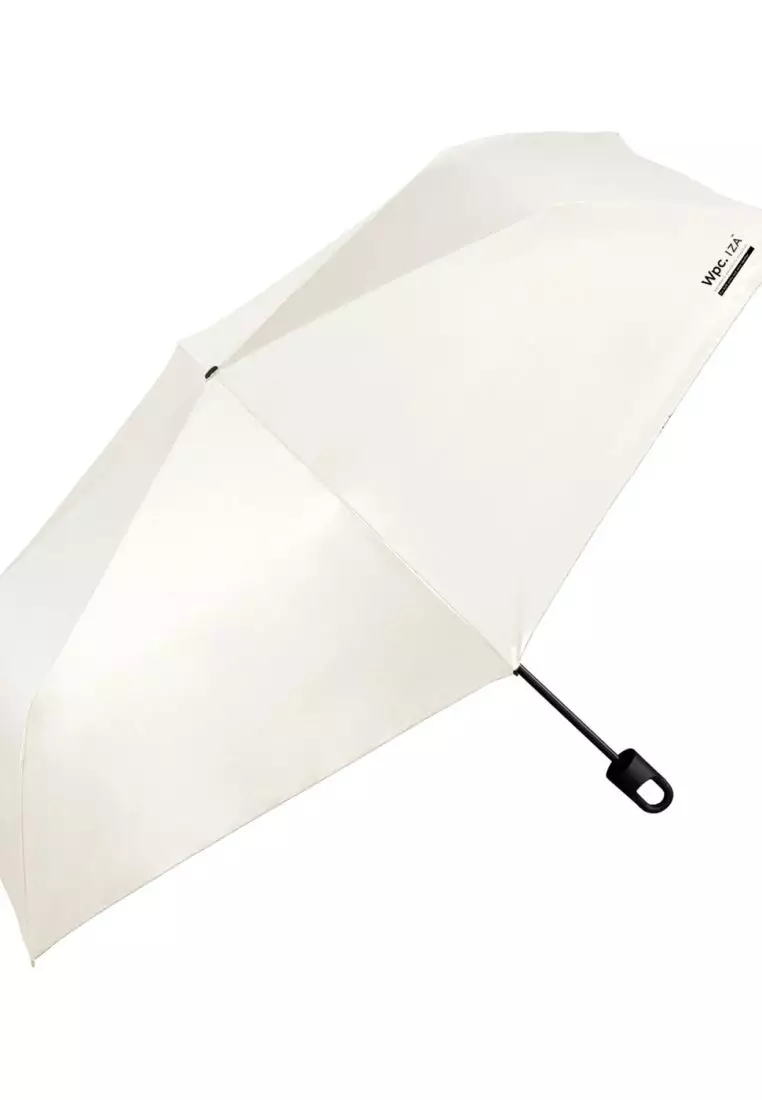 WPC IZA Large & Hook UV Protection UPF 50+  Folding Umbrella 55cm (Off White)