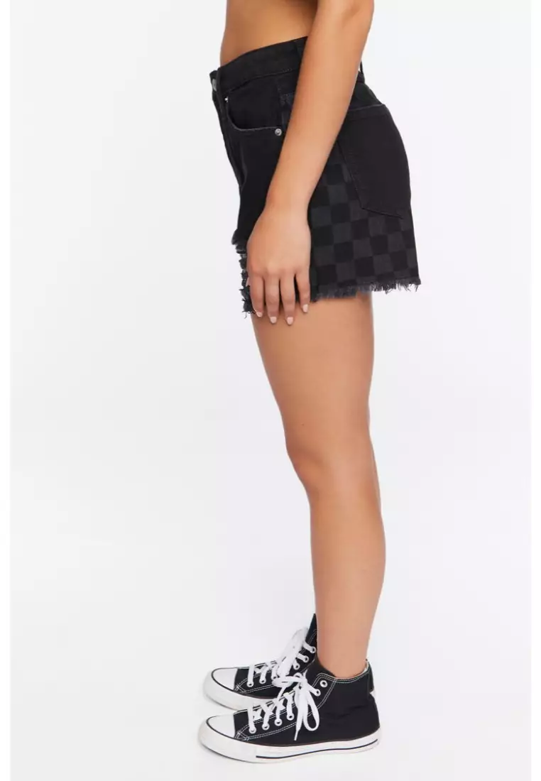 Forever 21 discount checkered shorts