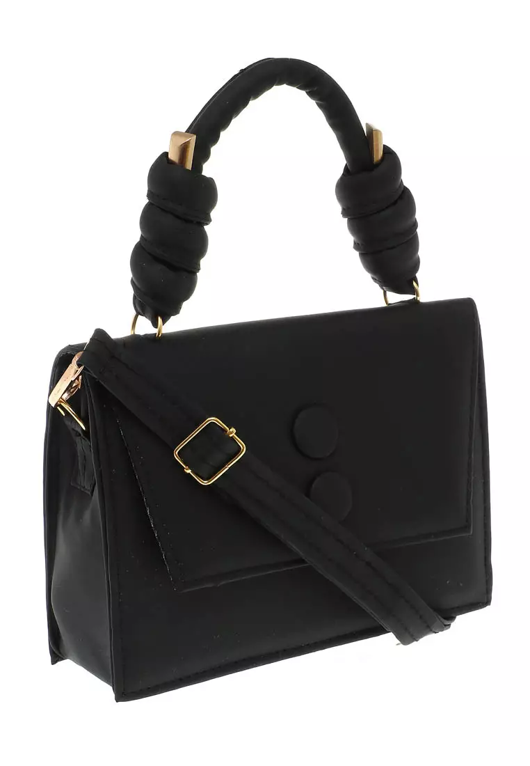 Radia Tas Slempang Wanita Casual Slingbag Plain High Quality Premium - Black