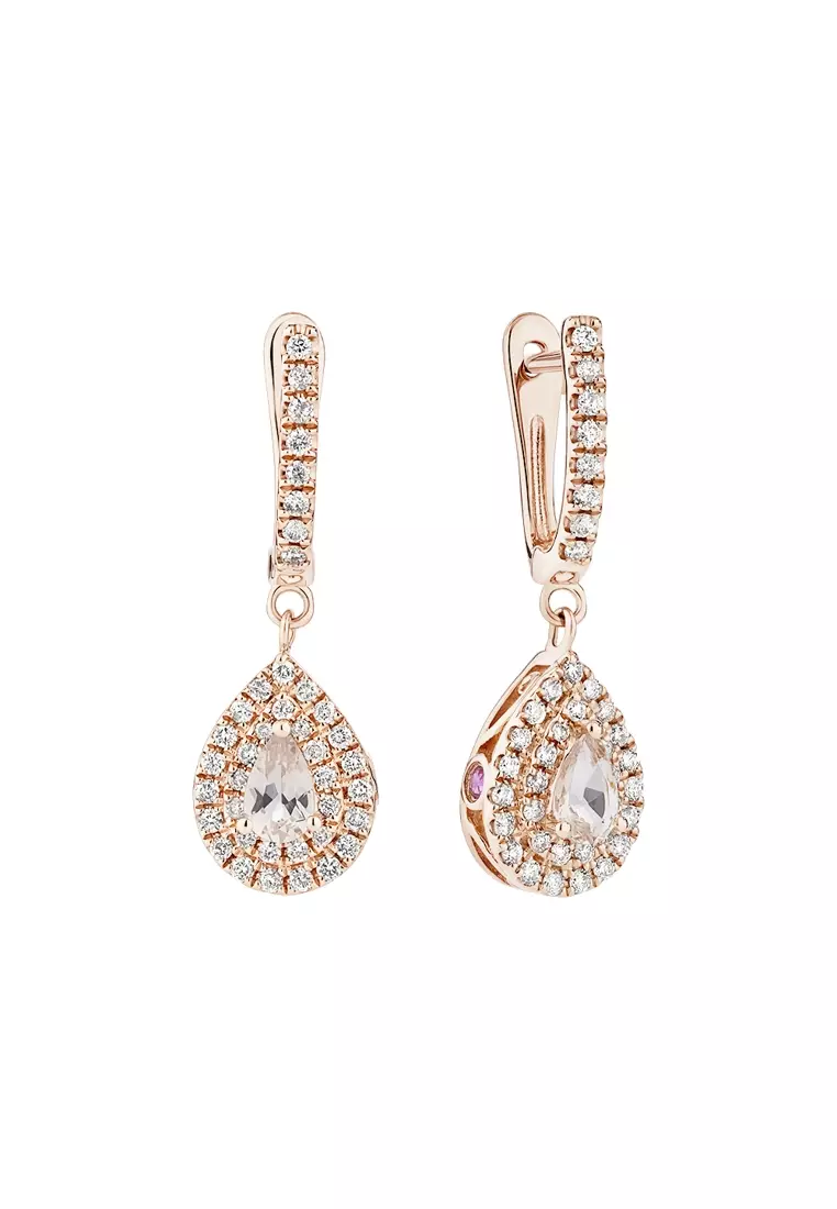 Michael hill white gold clearance diamond earrings