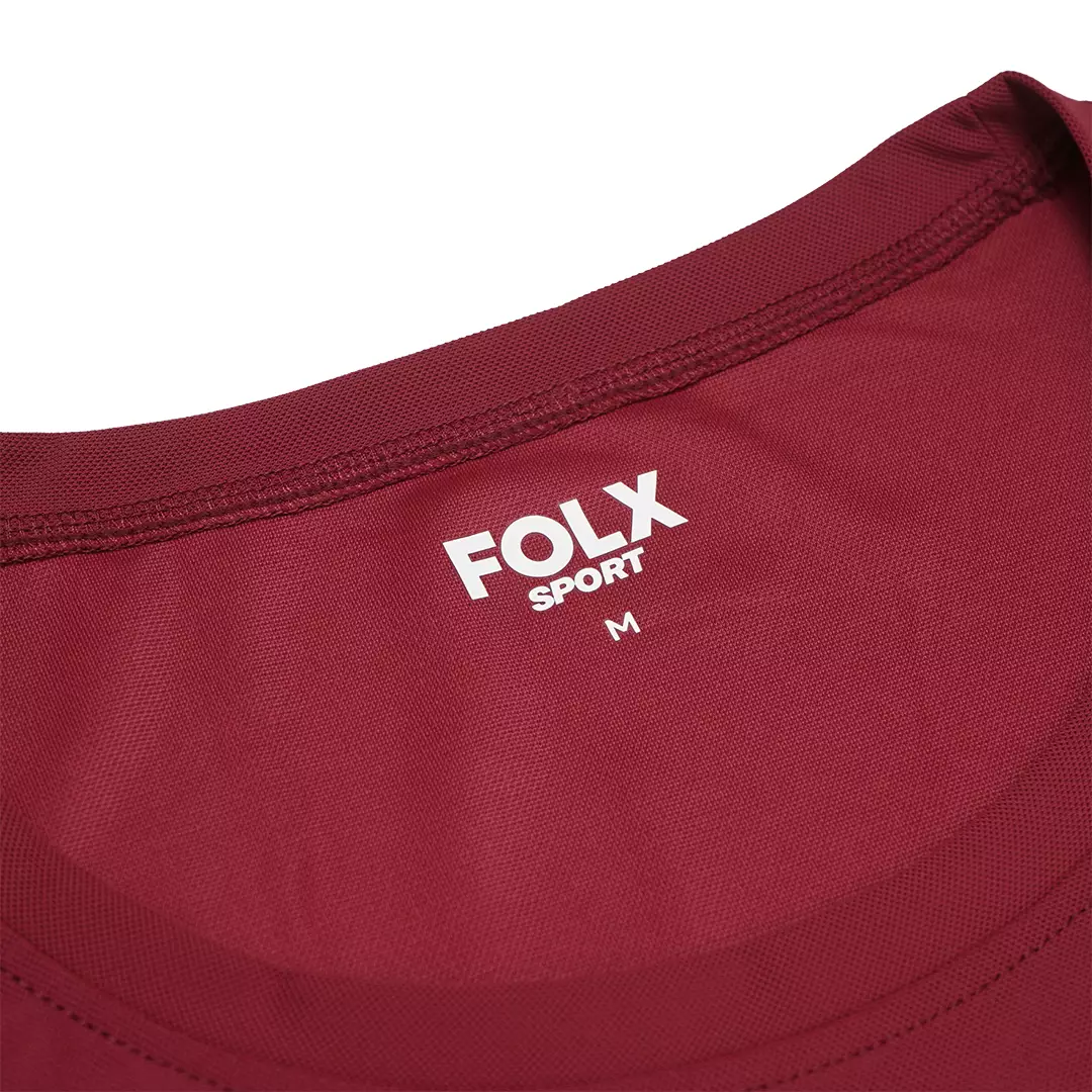 Quick-Drying Performance T-Shirt Maroon
