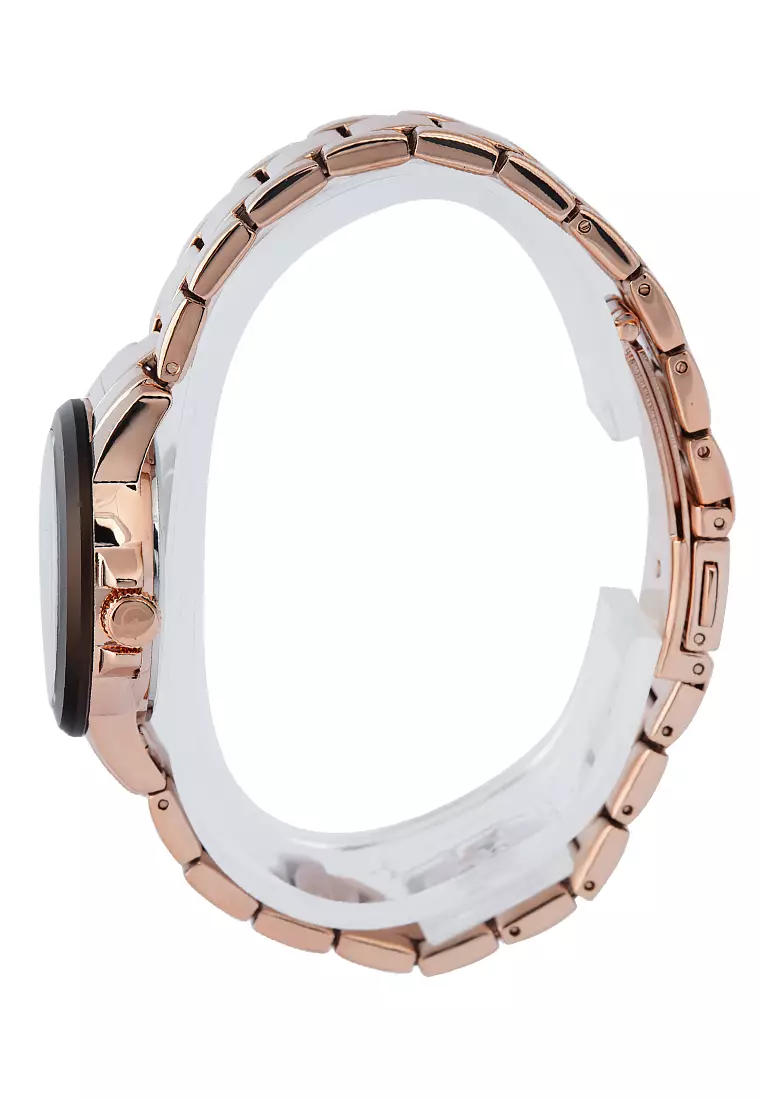 Jam Tangan Wanita Alexandre Christie Ac 2A99 BFBRGDB Rosegold Brown - Stainless Steel