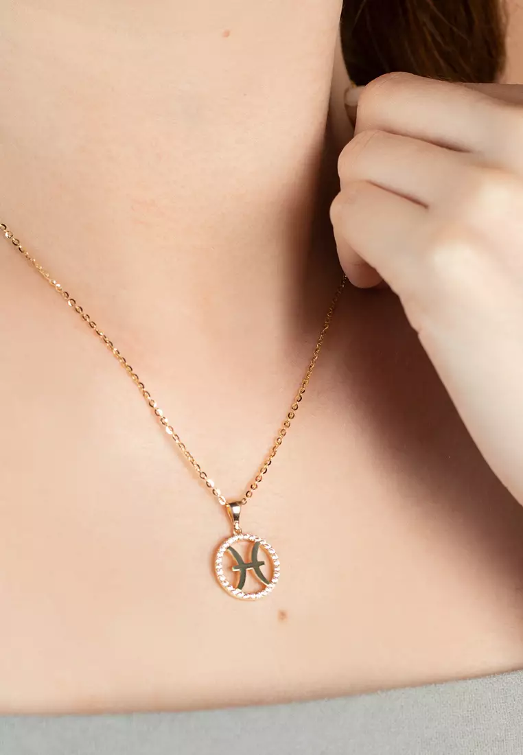 Pisces Pendant 14k Gold