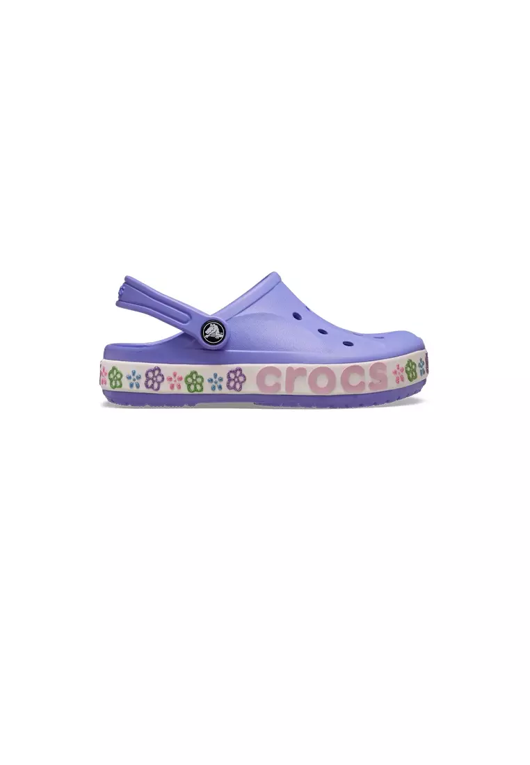 Toddler Bayaband Flower Band Clog  in Digital Violet