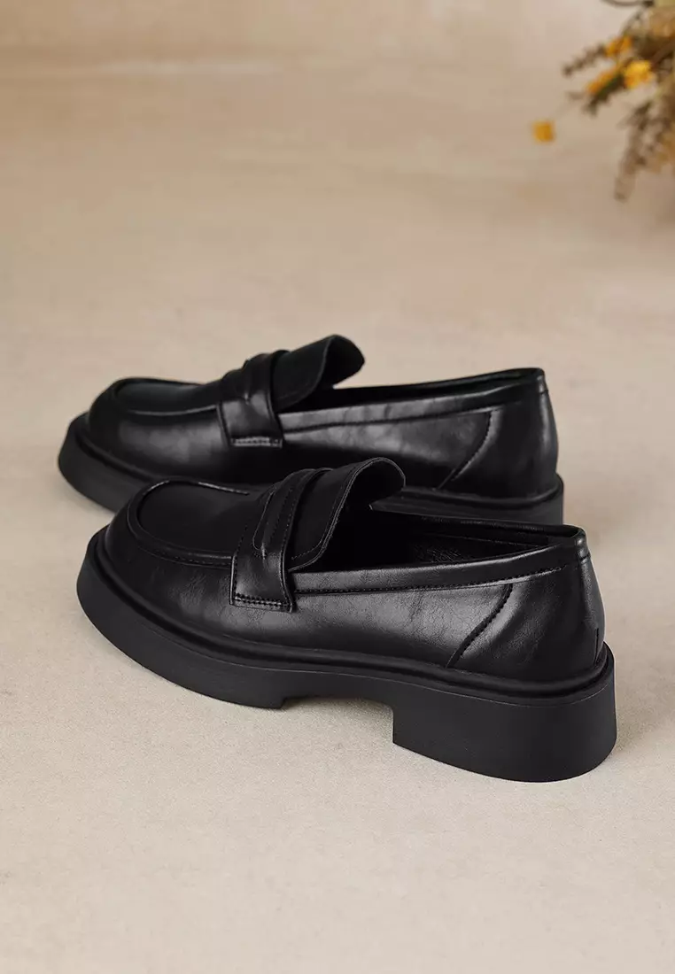 Penny Microfiber Leather Loafers WW75-98
