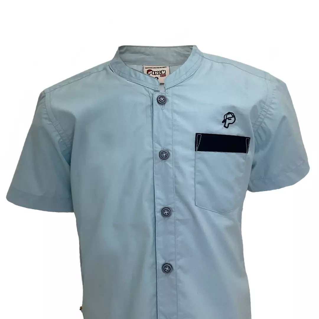 Pingu Koko Anak Laki Laki Shanghai Polos Pendek Biru Muda D91701535D