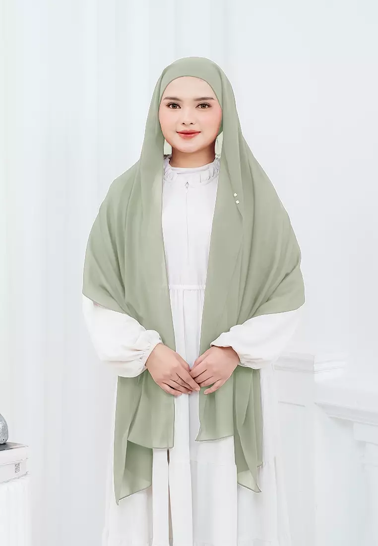HIJAB INSTAN ELENA - DUSTY SAGE