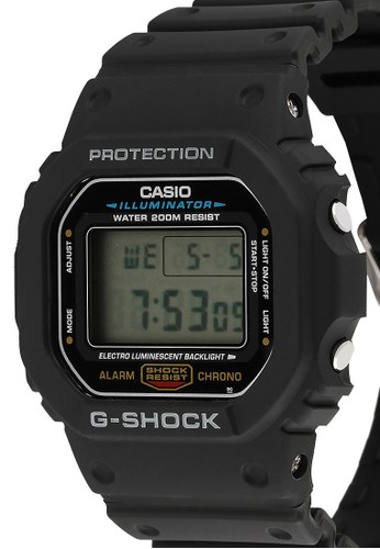 Jual Casio Casio G Shock Jam Tangan Pria Black Silicon Dw 5600e 1vdf Original Zalora Indonesia