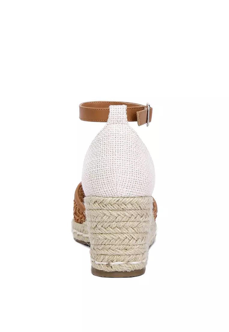 Tan Wedge Heel Espradilles