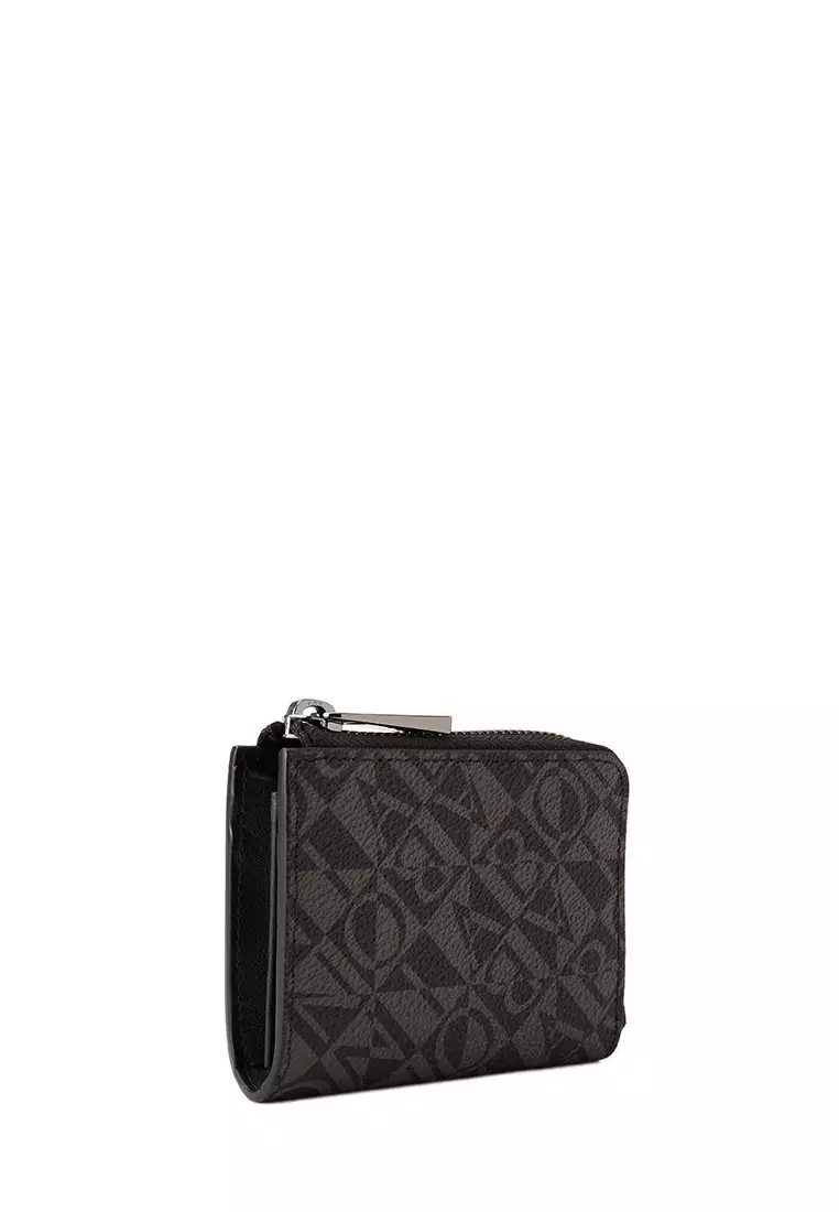 Black Dario Monogram L-Zip Card Holder
