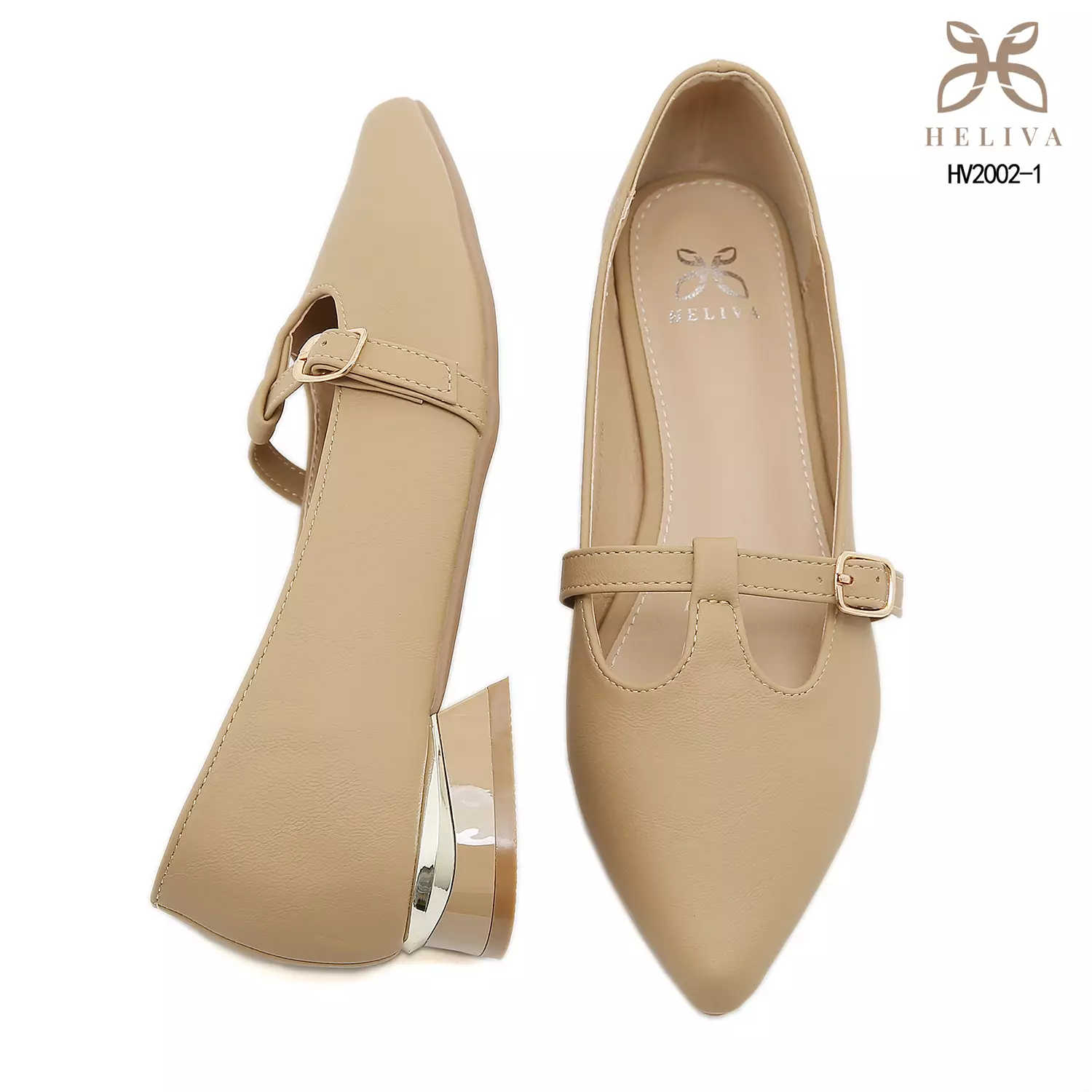 HELIVA WINA Timeless Mary Jane Pumps with Elegant 2.5cm Lift HV2002-1