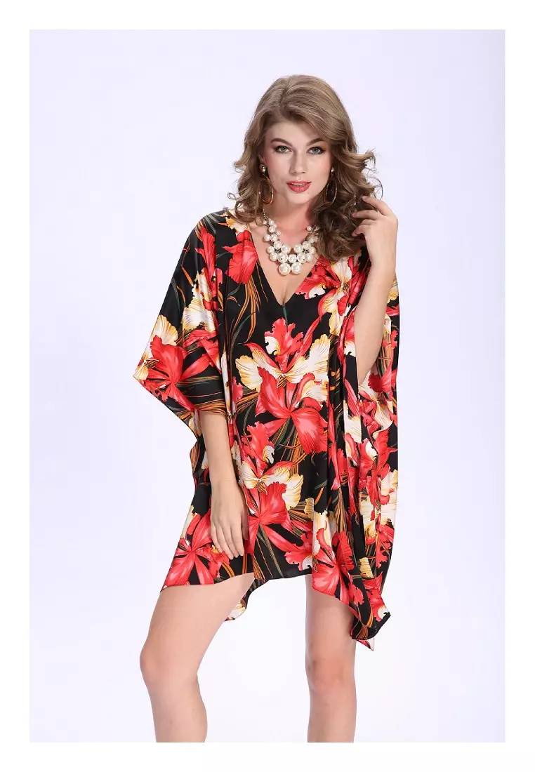 真絲印花色丁上衣