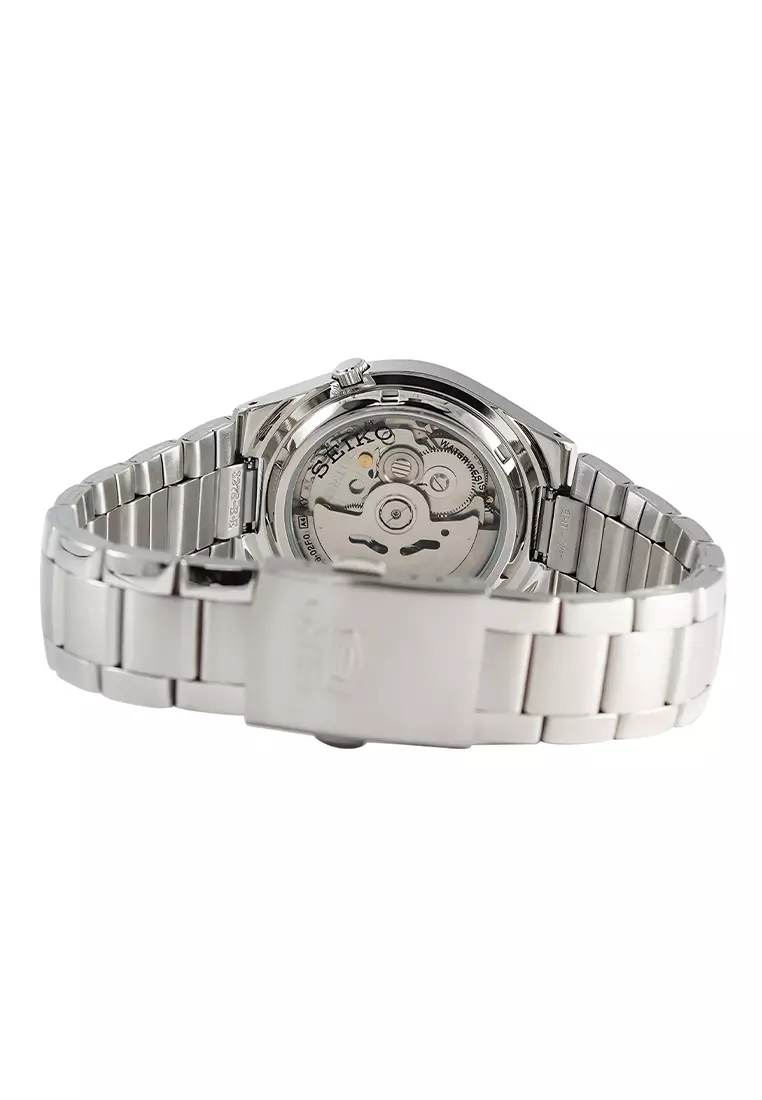 Seiko 5 - Jam Tangan Automatic Pria - Silver Grey - Stainless Steel - SNK621K1