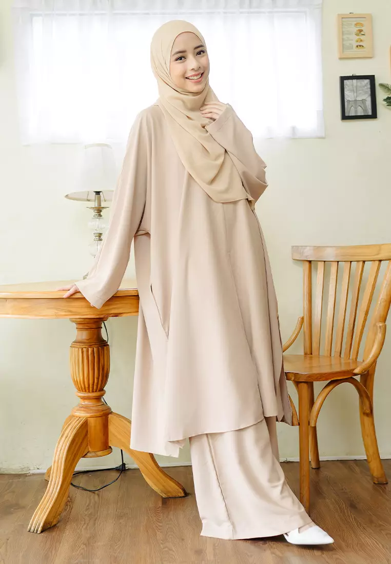 Hanifa Tunik Set Beige