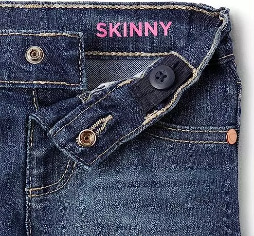 Toddler Girls Basic Skinny Jeans - Celana Bayi Perempuan (Biru Tua)