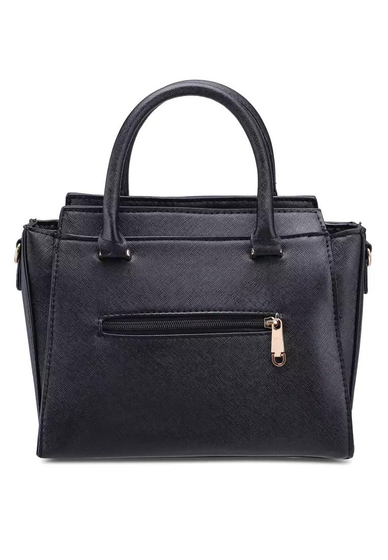Saffiano Convertible Top Handle Bag
