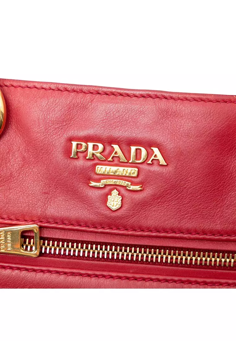 Pre-Loved Prada Vitello Daino Open Convertible Tote
