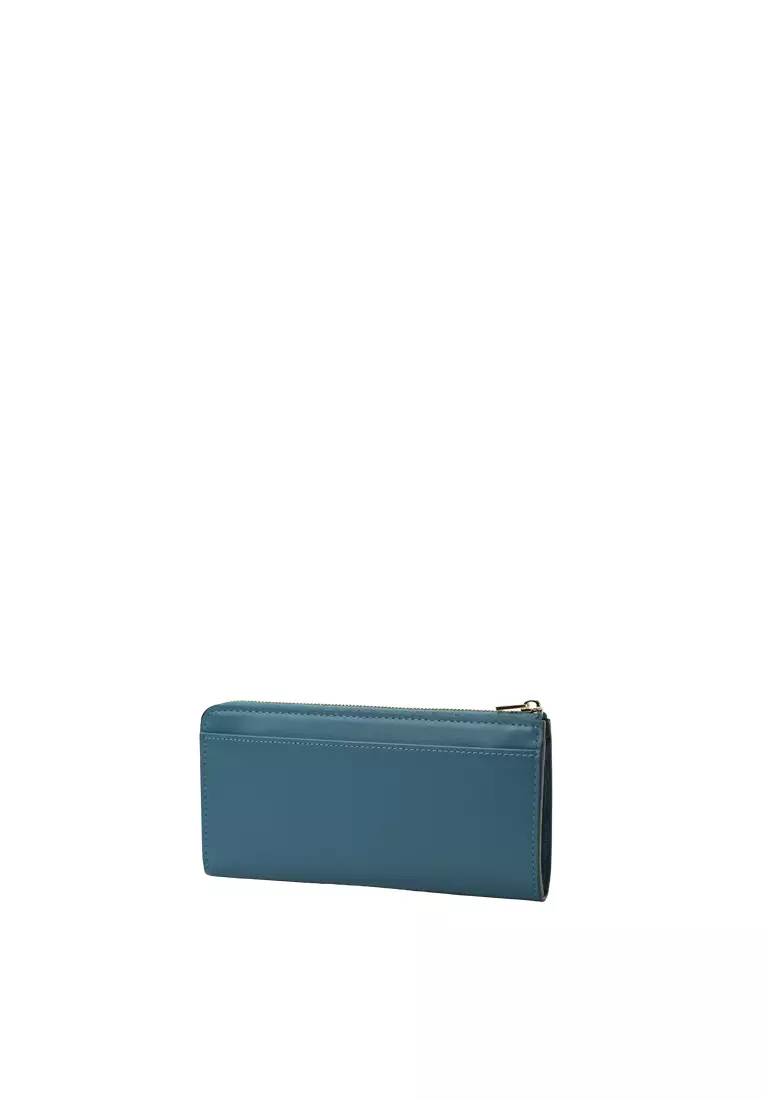 L-Zip Long Wallet - Turquoise