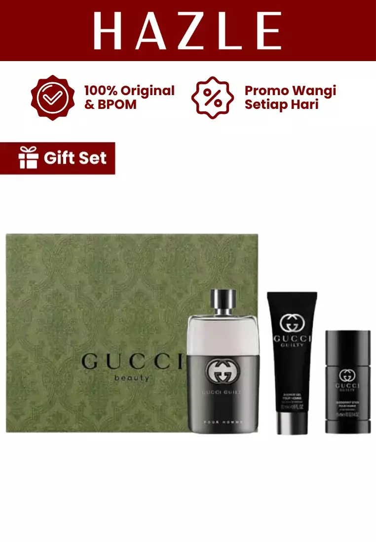 Jual Gucci [Gift Set] Guilty Pour Homme Man EDT 90 ml Deodorant
