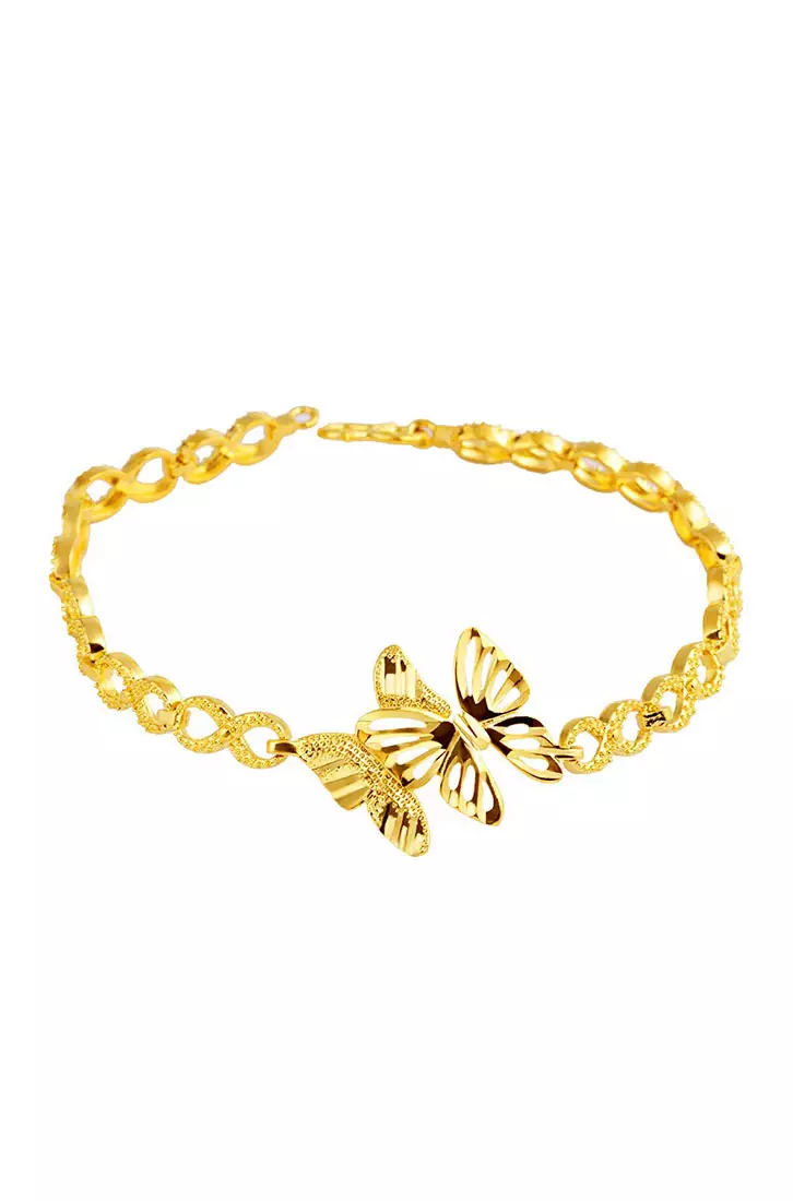 Buy YOUNIQ YOUNIQ Twin Butterfly 24K Gold Plated Bracelet 2024