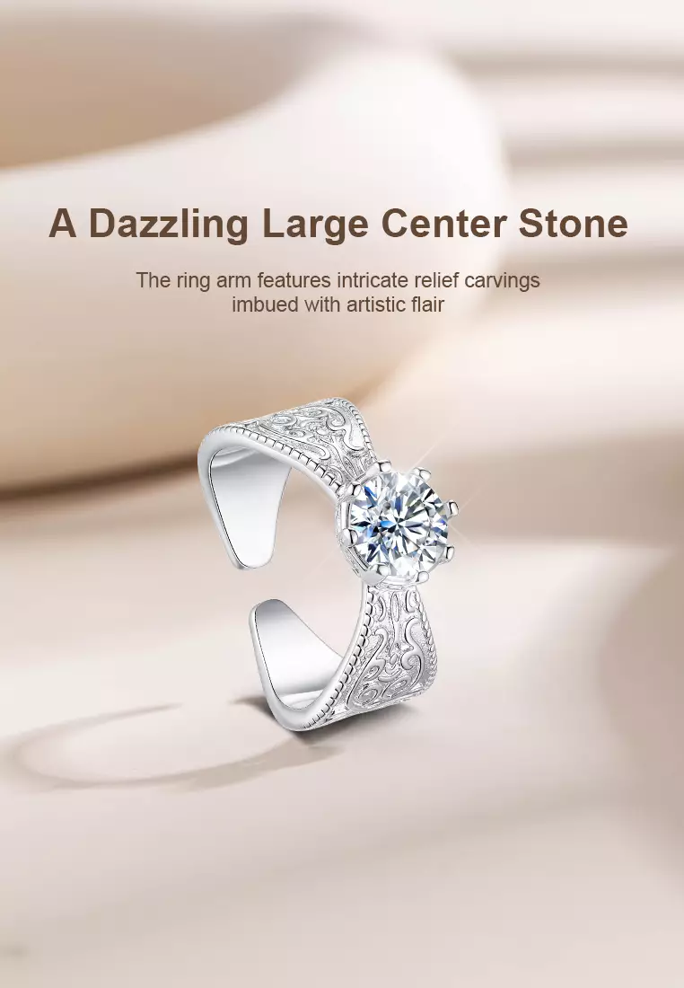 Cincin Wanita R034 Original Free Size Perhiasan Dilapisi Platinum