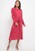 HOPE red Zaya Midi Dress Draped Sleeves DE714AA7F02587GS_4