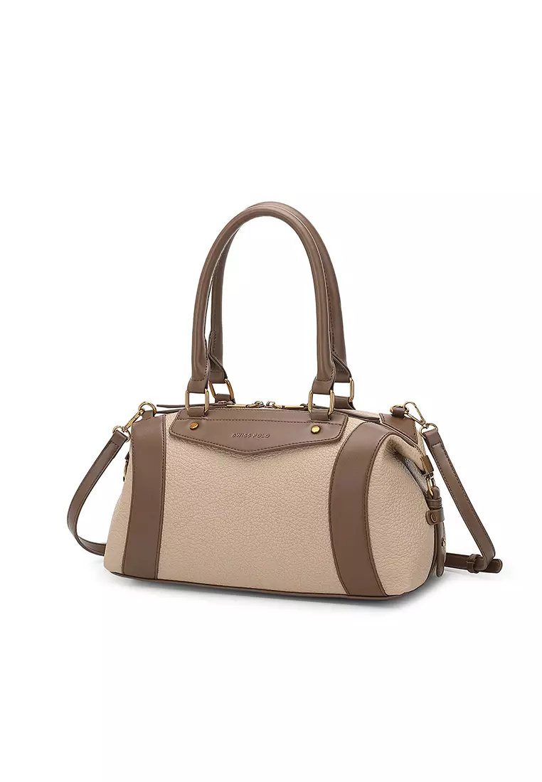 Women's Top Handle Bag / Sling Bag / Crossbody Bag / Shoulder Bag (Tas Tangan Wanita / Tas Selempang Wanita / Tas Bahu Wanita) - Cokelat