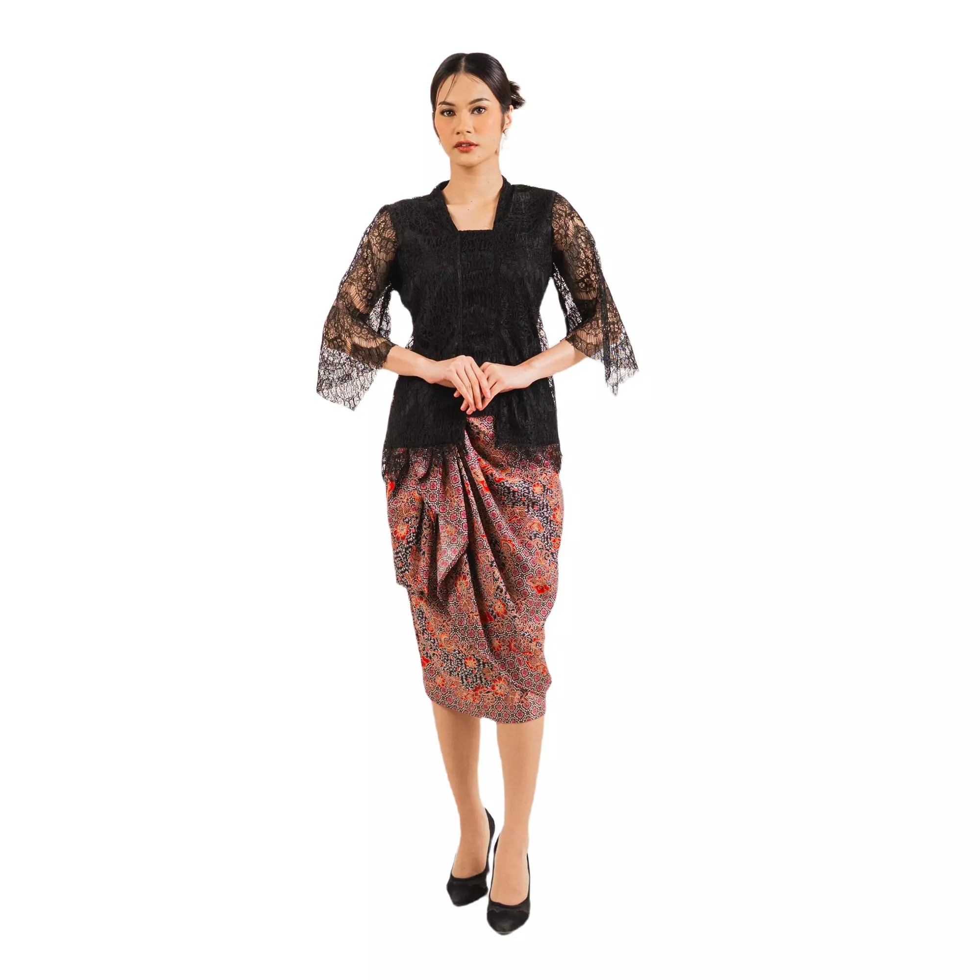 Kebaya Wanita - Bhatara Batik Kebaya Gradialis - Baju Batik Modern Lengan Panjang