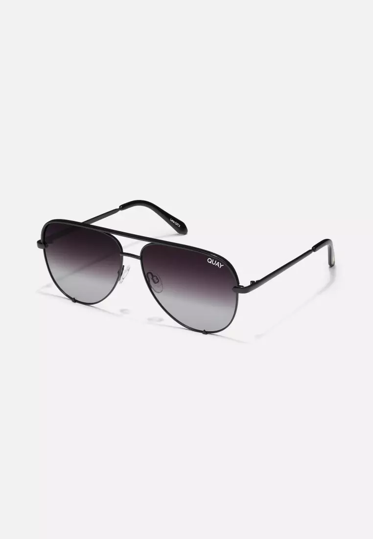 High Key Extra Large Sunglasses - Black/Fade Polarized