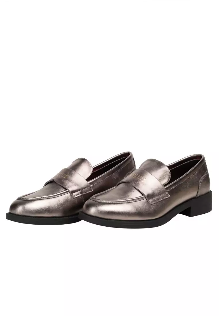 Ladies High-end Fashion Loafers - Pewter