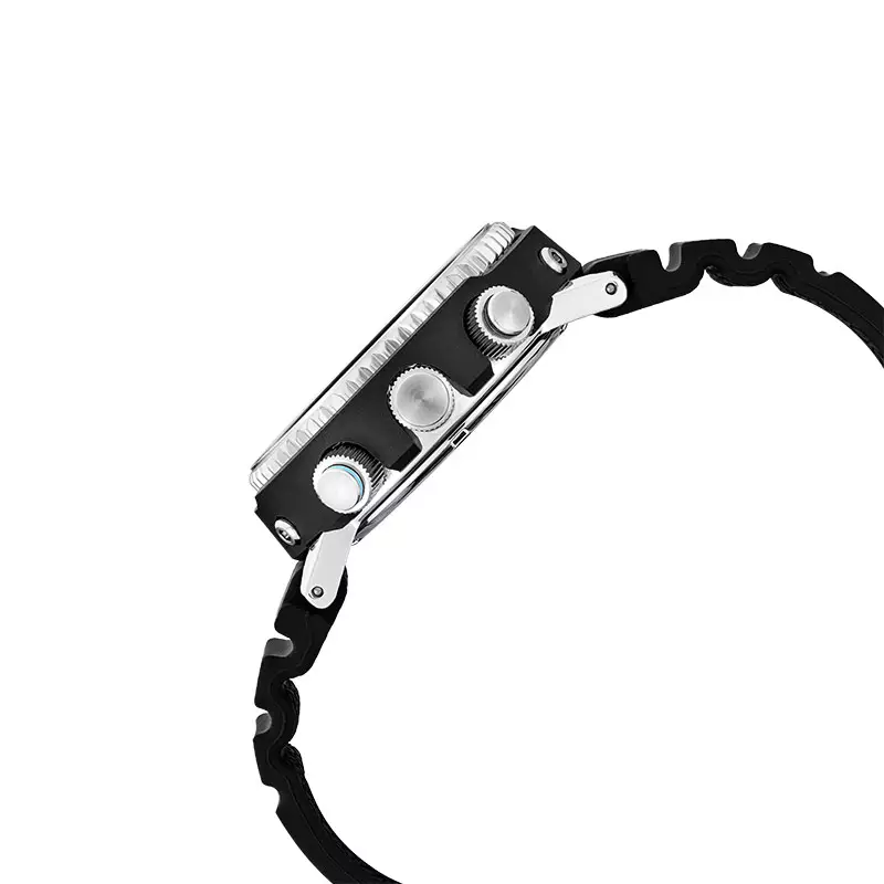 Jam Tangan Pria Seiko Prospex SNJ035P1 PADI Arnie Solar Divers 200M Digital Analog Dial Black Silicone Strap