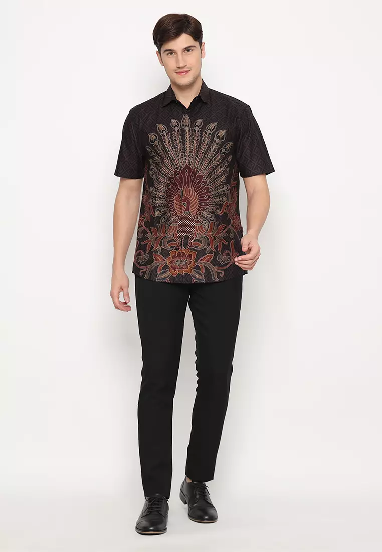 MY AKSA BATIK PRIA KEMEJA PENDEK HOSHI HEERA