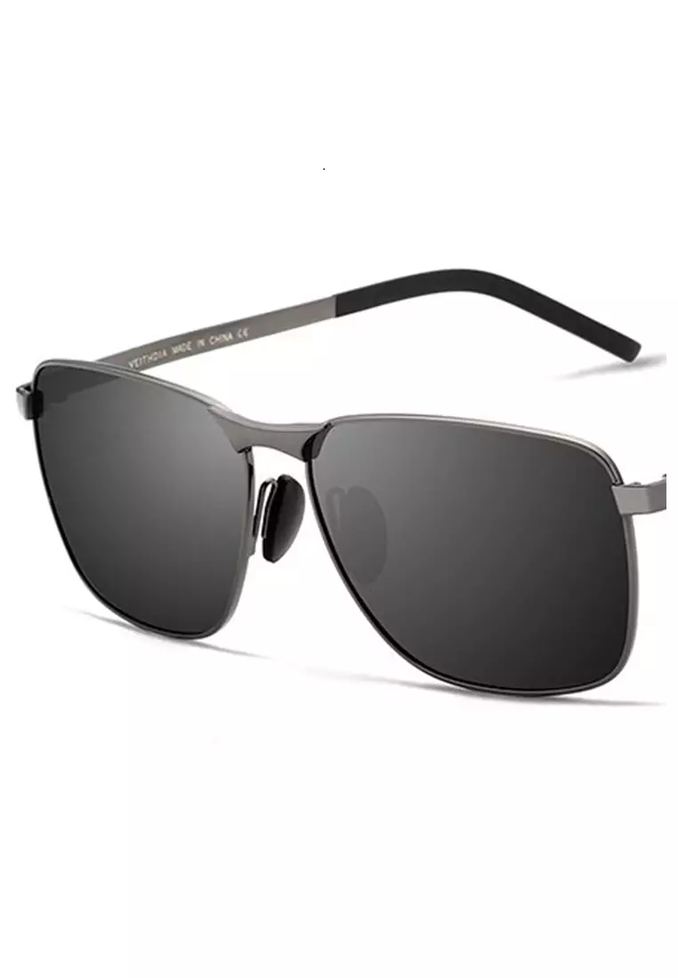 Mackenzie Kacamata Vintage UV Polarized Sunglasses Material Polycarbonate ORIGINAL - Gray