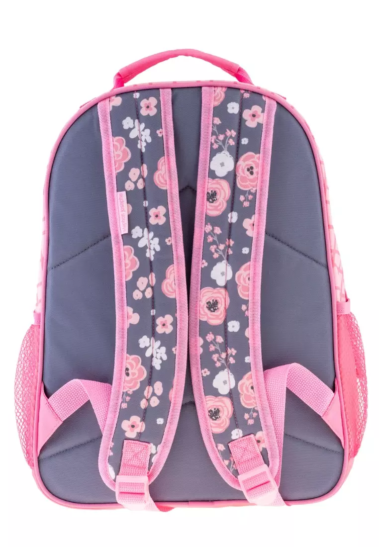 All Over Print Backpack with Lunch Bag for Kids AOP Charcoal Flower